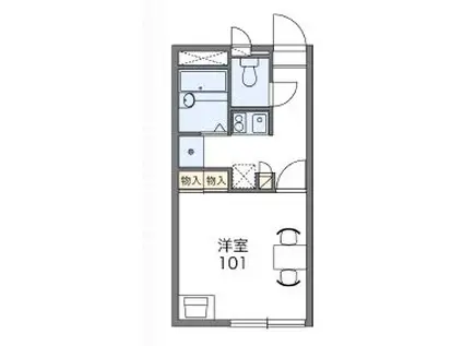 レオパレスアヤシランド(1K/2階)の間取り写真