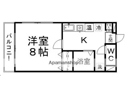 セクターズ荒巻 1号棟(1K/3階)の間取り写真