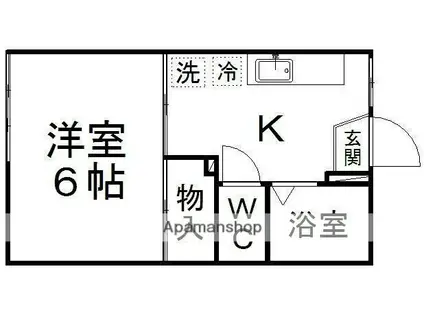 パルはなみずき(1K/1階)の間取り写真