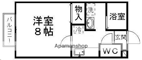 レジデンス天神沢(1K/1階)の間取り写真