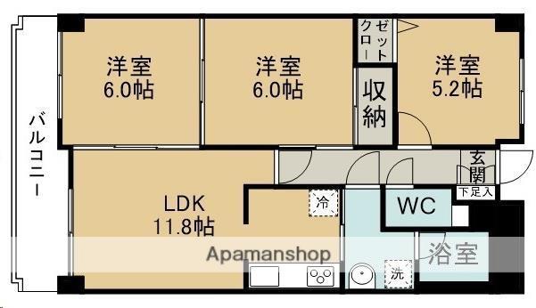 ガーデンプラザ泉中央(3LDK/3階)の間取り写真
