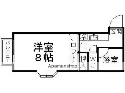 ラ・コッリーナ(1K/1階)の間取り写真