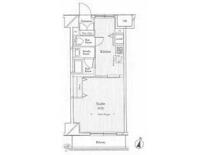 フィットエル仙台一番町(1K/9階)の間取り写真