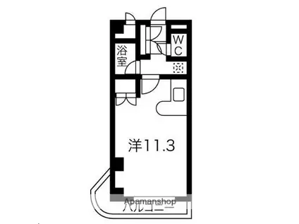 アサノビル(ワンルーム/4階)の間取り写真