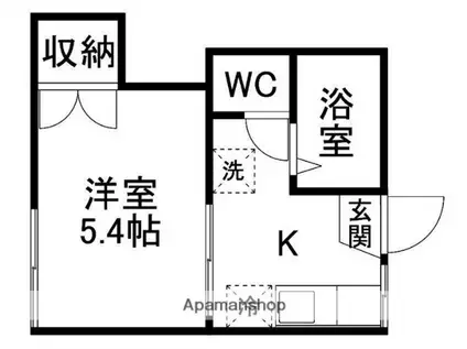 アネックス30(1K/1階)の間取り写真