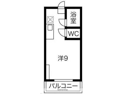 ハイツAK(ワンルーム/1階)の間取り写真