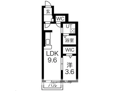 GRAN CLASS2(1LDK/1階)の間取り写真