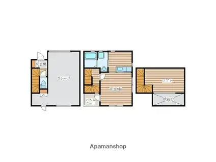 FORTRESS 壱番館(1DK/1階)の間取り写真