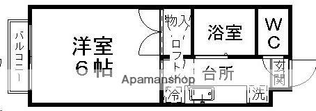 ベルトピア仙台4(1K/3階)の間取り写真