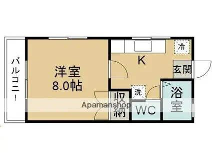 アットホームSATO(1K/2階)の間取り写真