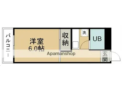 NOIE八幡宮(1K/4階)の間取り写真