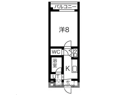 CITY連坊ステーションコート(1K/2階)の間取り写真