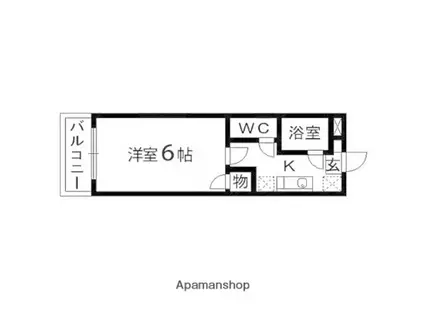 アクティブパレス百合ヶ丘C5(1K/2階)の間取り写真