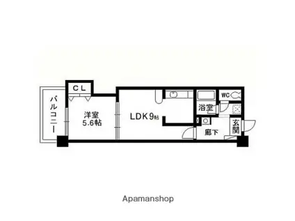グランシャリオⅠ(1LDK/3階)の間取り写真