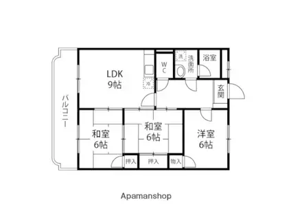 HOUSE2000(3LDK/2階)の間取り写真