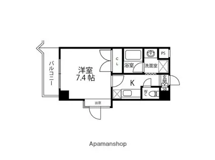 サクセスタウン2(1K/3階)の間取り写真
