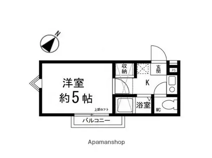 アップルハウス泉中央(1K/1階)の間取り写真