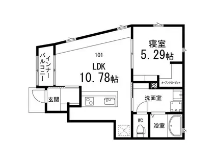 コネクト(1LDK/1階)の間取り写真