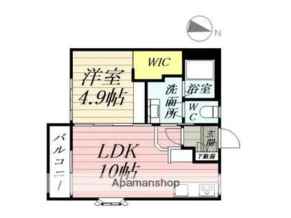 ハウス87(1LDK/2階)の間取り写真