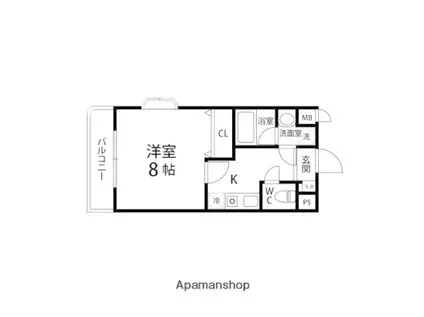 カレッジパーク12(1K/3階)の間取り写真