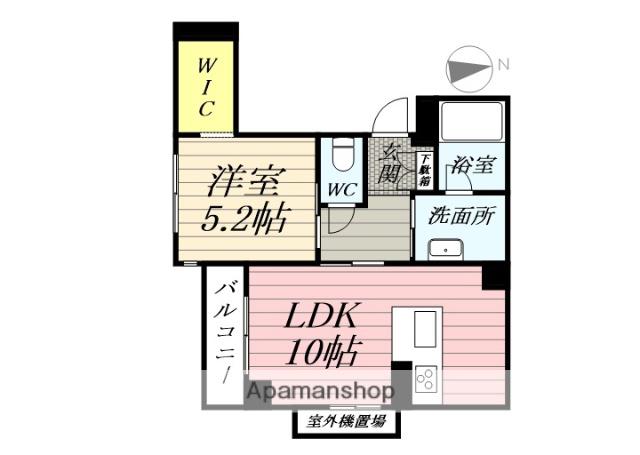 イーストゲートレジデンス(1LDK/3階)の間取り写真