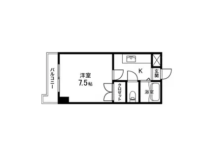 コンフォート五橋ステーション(1K/3階)の間取り写真