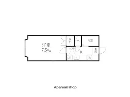 シェルテッツァM(1K/1階)の間取り写真