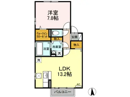 PLEMIER(1LDK/1階)の間取り写真