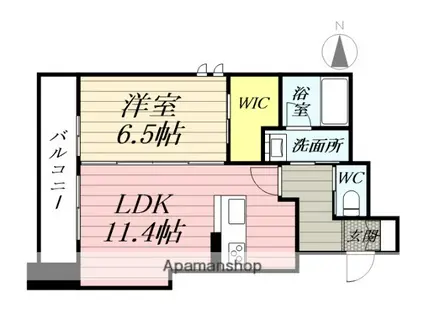 ベレオ久遠の杜(2LDK/2階)の間取り写真
