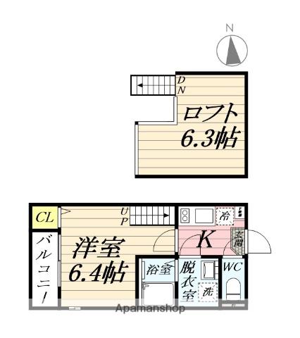 NOALETTA (1K/2階)の間取り写真