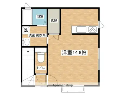 サンヴィレッヂ弘栄(ワンルーム/2階)の間取り写真