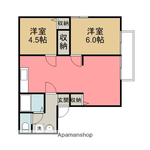フェアステージビッグホリデー(2LDK/1階)の間取り写真