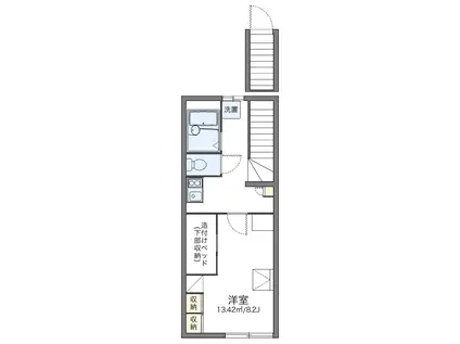 レオパレスプリマベーラ(1K/2階)の間取り写真