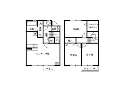 セジュールイーハトーブ(3LDK)の間取り写真