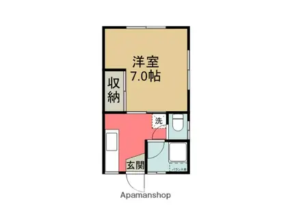 浜松ハイツⅠ(1K/2階)の間取り写真