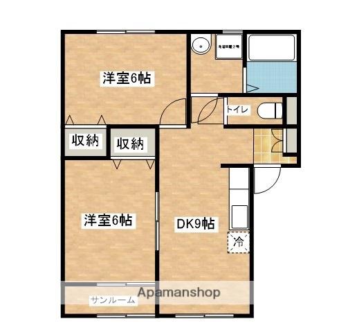 メゾネット321(2DK/2階)の間取り写真