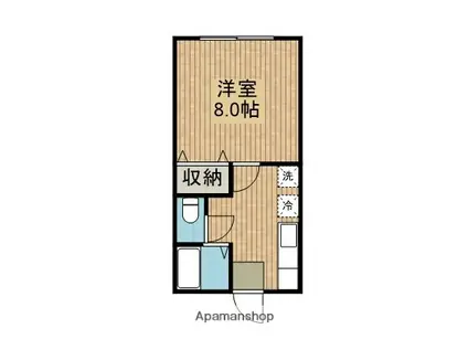 ハイツ鈴木(1K/1階)の間取り写真