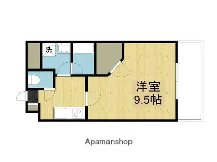 CASAGRAN秋田B(1K/9階)の間取り写真