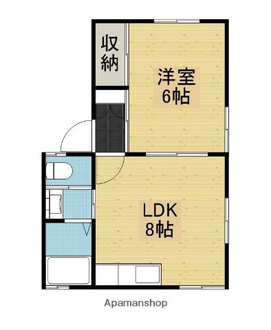 レジデンスミヤタ(1LDK/1階)の間取り写真