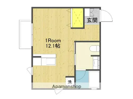 A・M・A高陽(ワンルーム/2階)の間取り写真