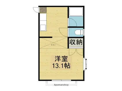 ハイム樋ノ口(ワンルーム/1階)の間取り写真