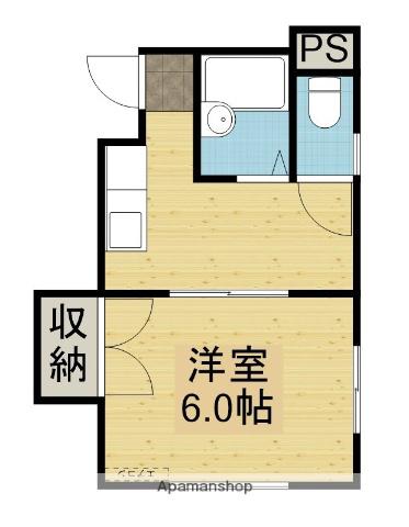 アーバン一つ森(1K/1階)の間取り写真