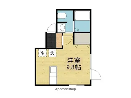 ブリックハウス川尻Ⅰ(ワンルーム/1階)の間取り写真