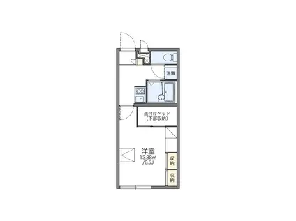 レオパレスTAMO(1K/1階)の間取り写真