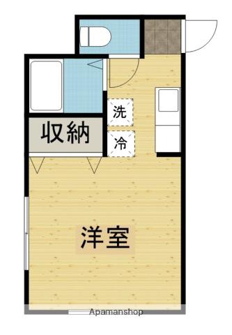 ジュランディ山崎(ワンルーム/2階)の間取り写真