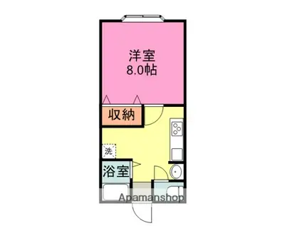 ロイヤル拓(1K/1階)の間取り写真