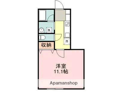 ウインベルコートⅠ(1K/2階)の間取り写真