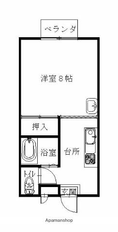 アウルズ・シティ(ワンルーム/1階)の間取り写真