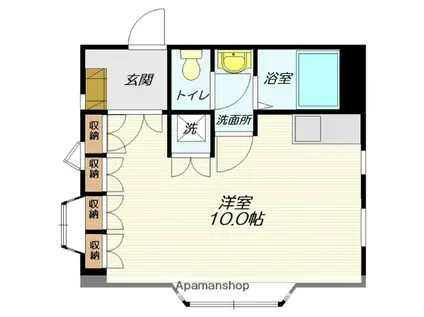 ハイクオリティーマンションARAKI(ワンルーム/2階)の間取り写真
