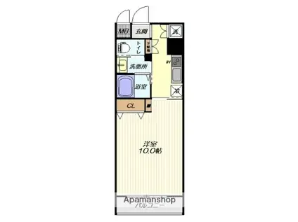 ザ シティパル エンレイ(1K/5階)の間取り写真